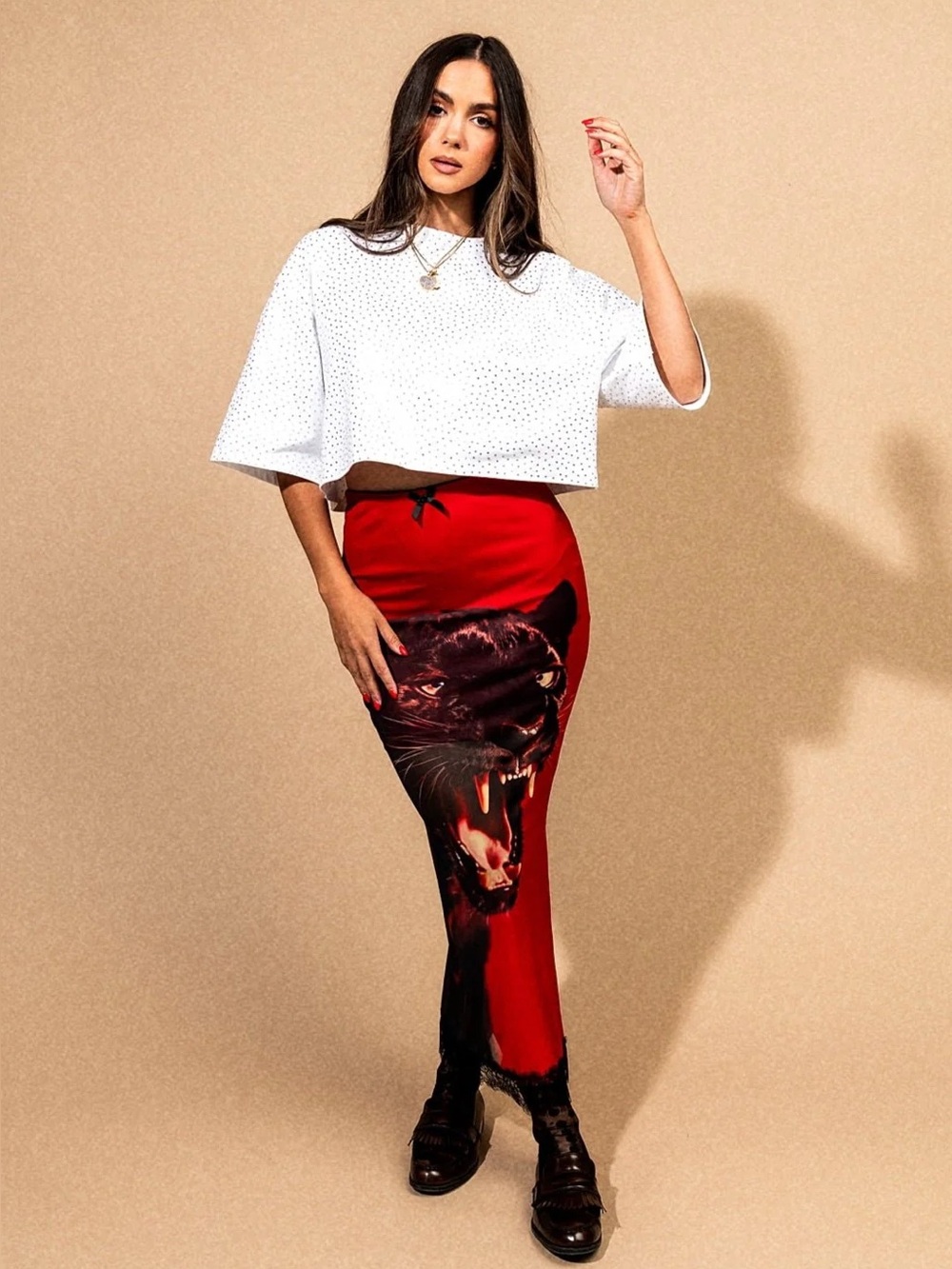 Dressed in LALA not your emotional support panther skirt